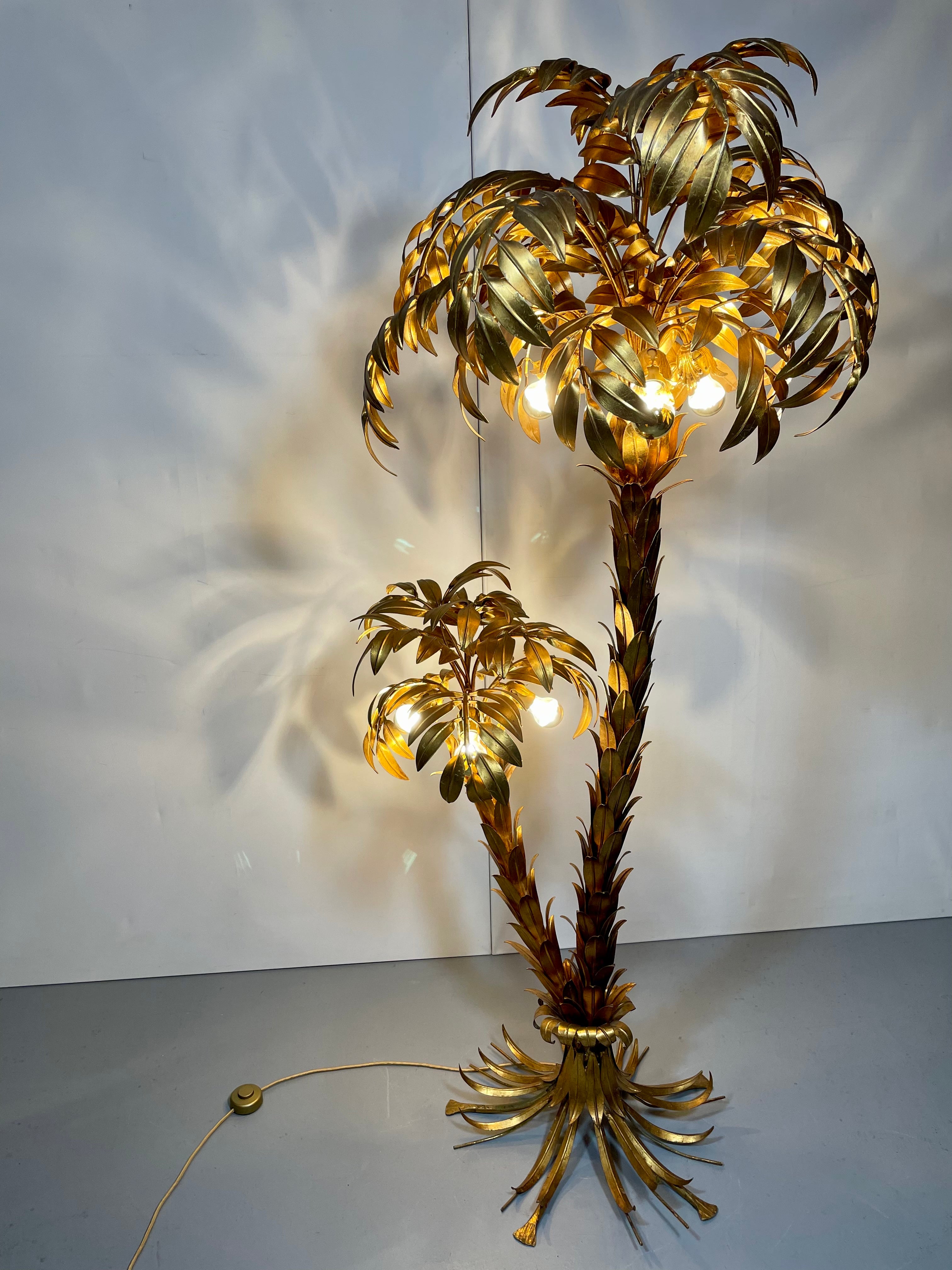 Palmen Stehlampe von Hans Kögl 1970er